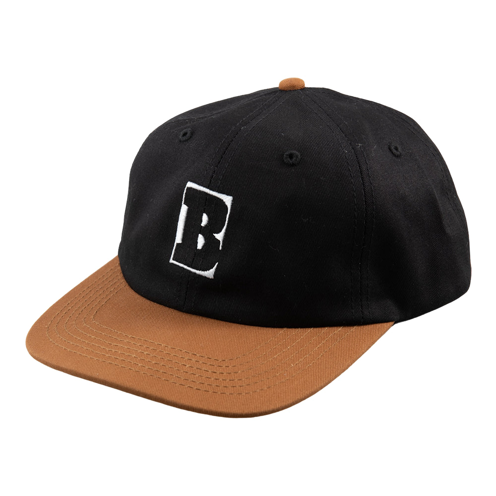 Black/Brown Capital B Baker Hat