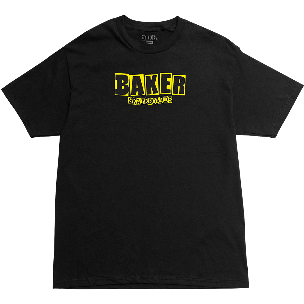 Black/Yellow Brand Logo Baker T-Shirt