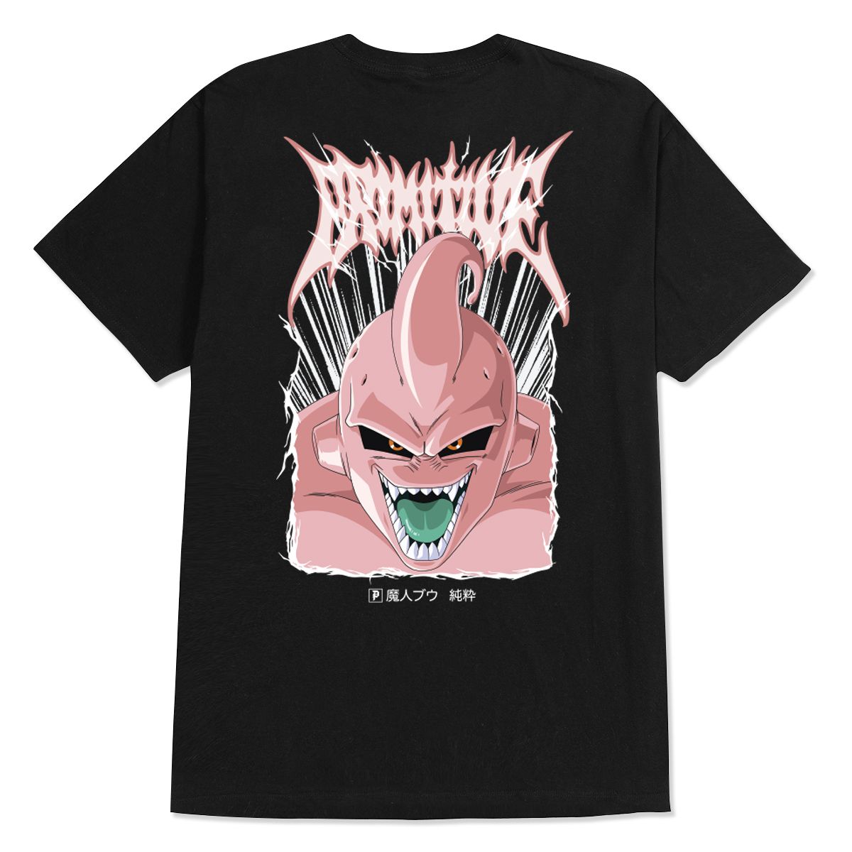 Super Buu Black Dragonball Z x Primitive Tee Back