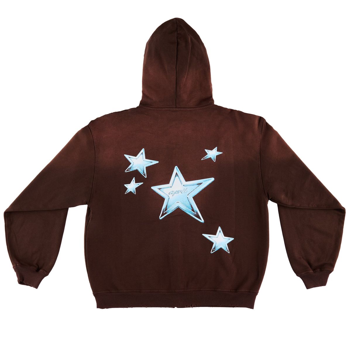 April Stars Zip Up Hoodie - Brown