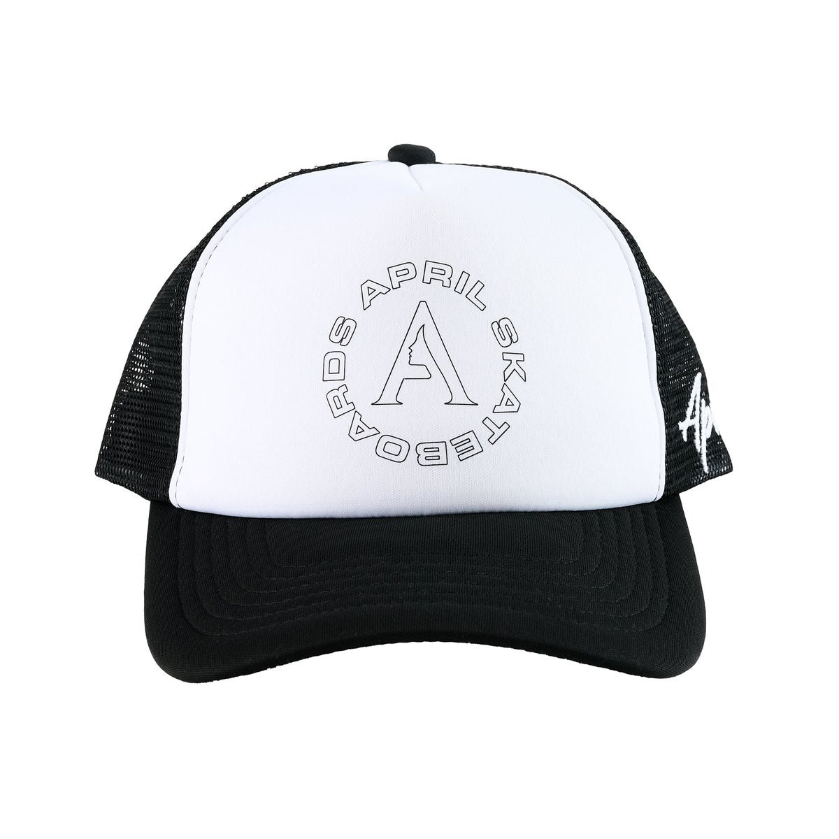 April Full Circle Trucker Hat - Black