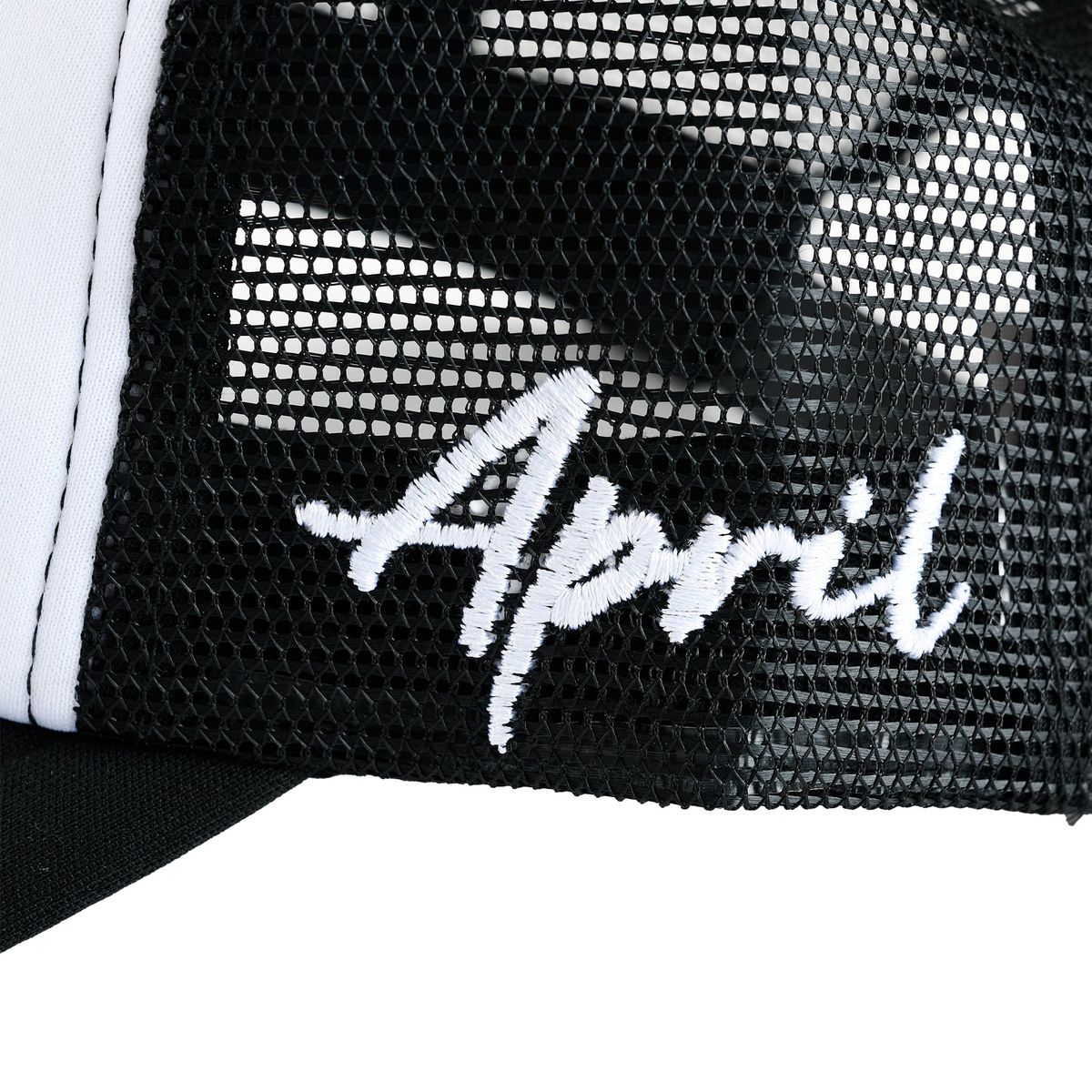 April Full Circle Trucker Hat - Black