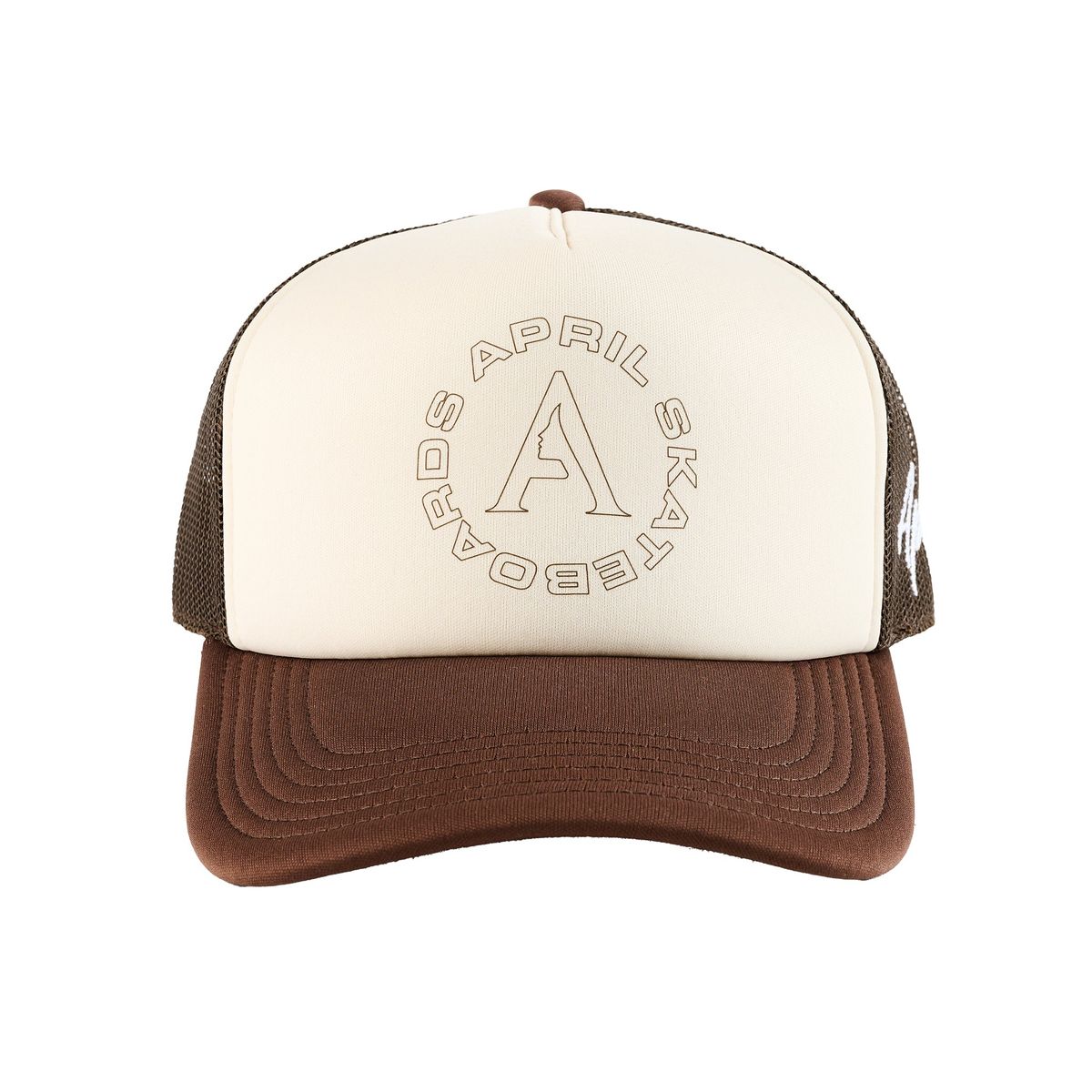 April Full Circle Trucker Hat - Brown