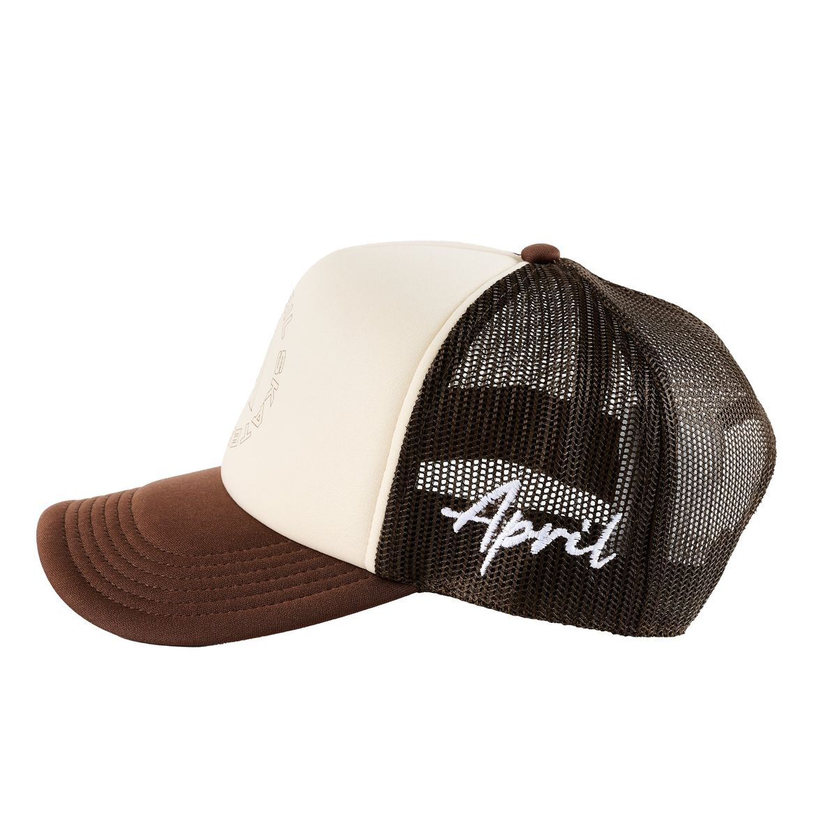 April Full Circle Trucker Hat - Brown