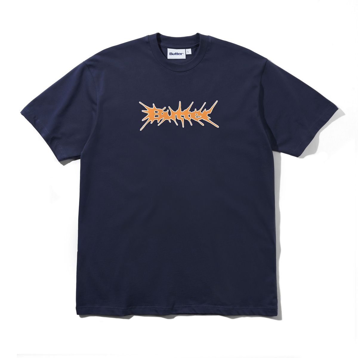Navy Nail Logo Butter Goods T-Shirt