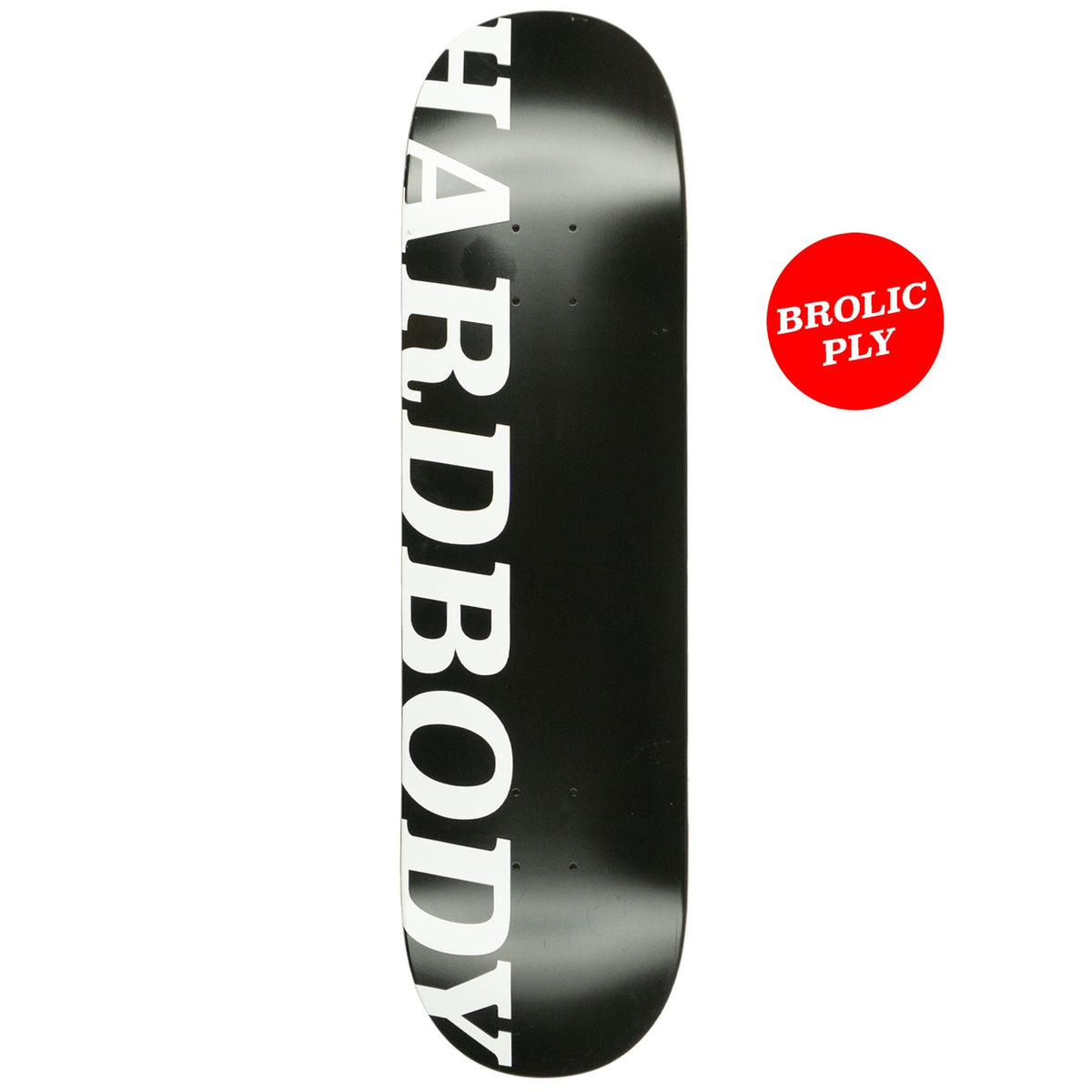 Hardbody Brolic Skateboard Deck - Black/White