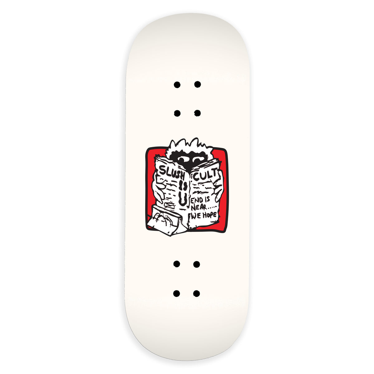 Slushcult News Shop Fingerboard Deck - Popsicle Shape