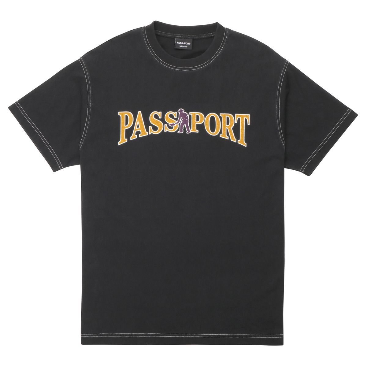 Washed Black Official Pass-Port T-Shirt