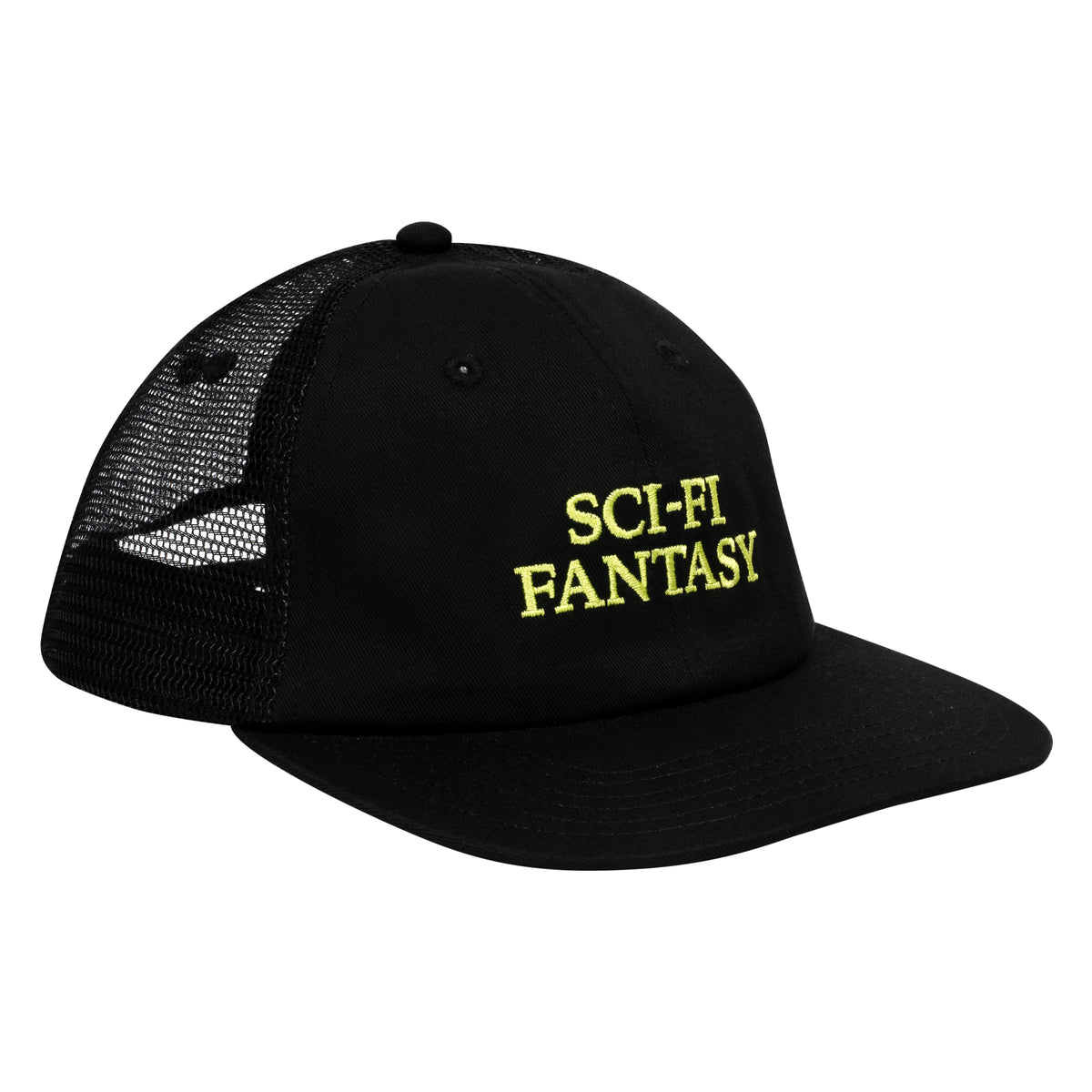 Sci-Fi Logo Mesh Hat - Black