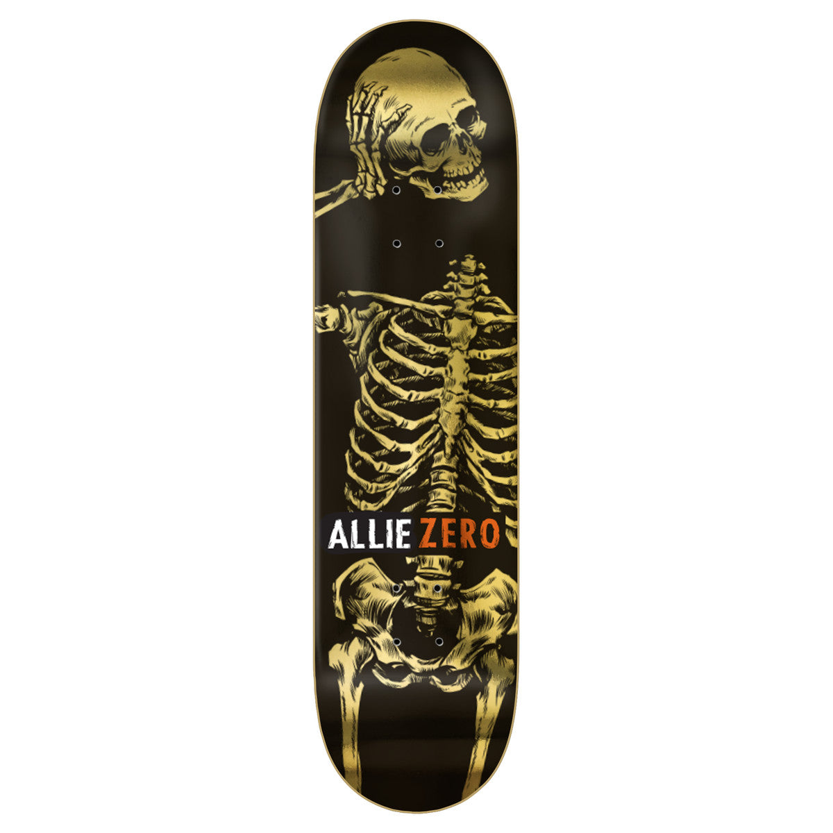 Zero Allie Headcase Skateboard Deck - Gold Foil