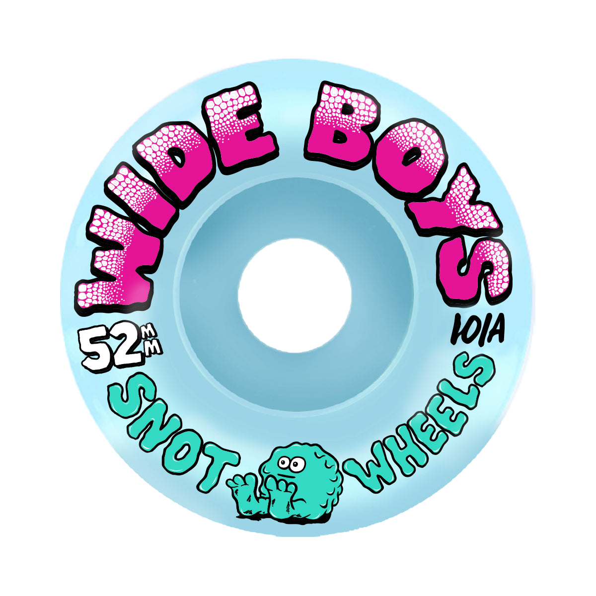 Snot 101a Wide Boys Skateboard Wheels - Ice Blue