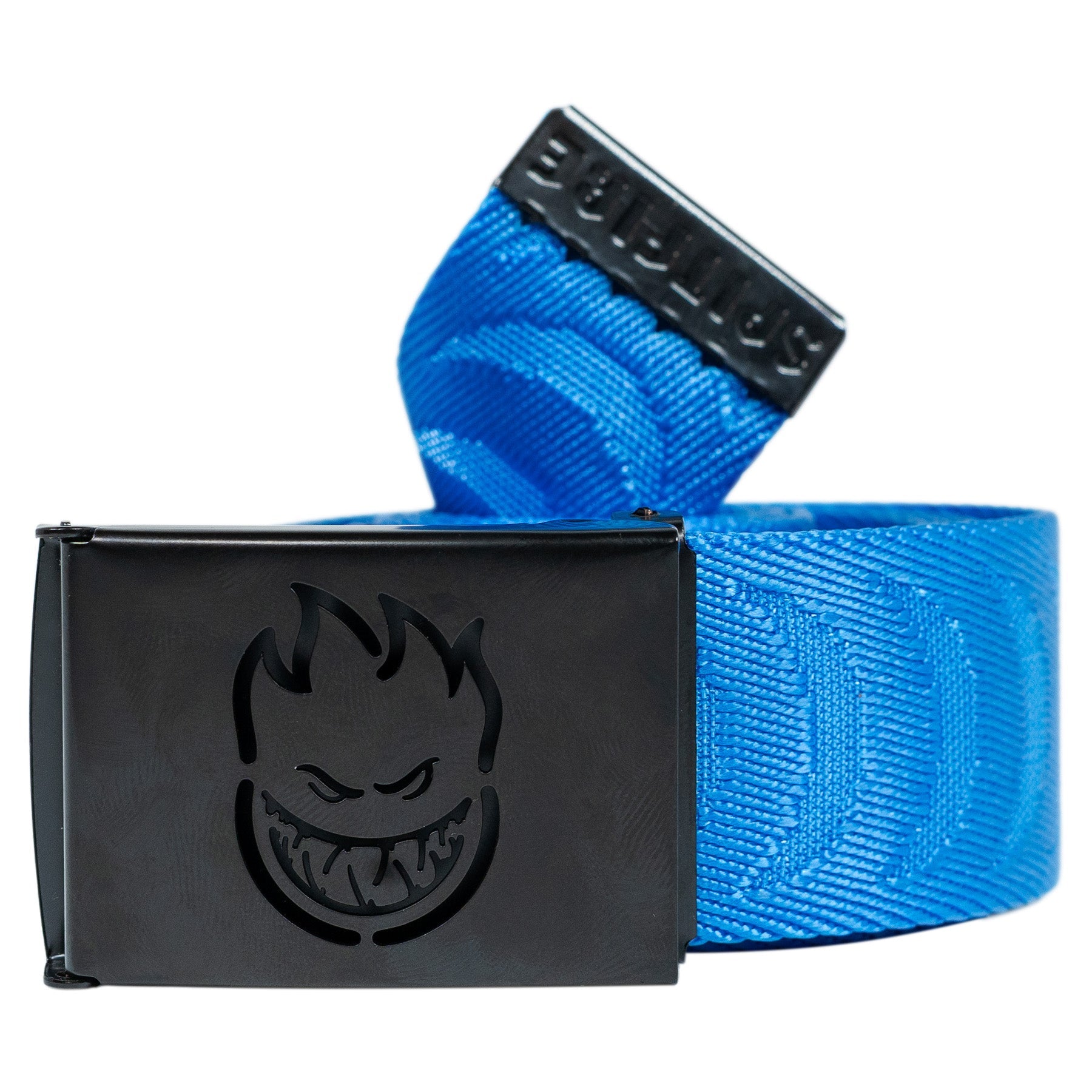 Spitfire Bighead Cut Out Jacquard Crescent Web Belt - Blue/Black