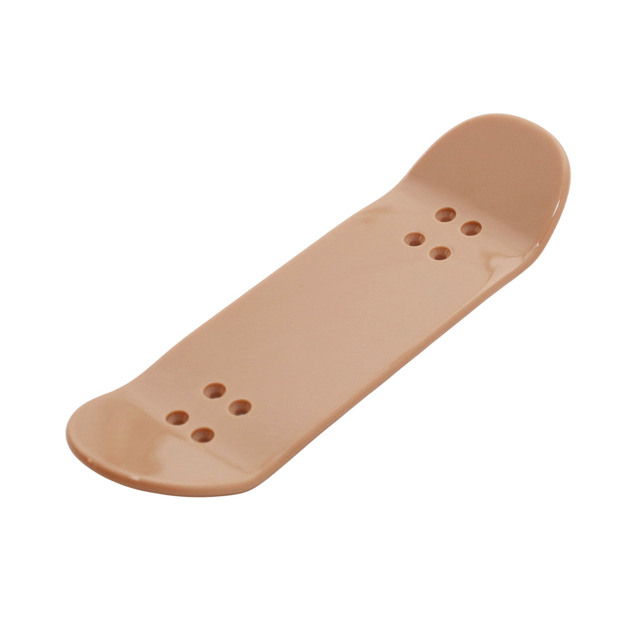 Duck Deck x Flatface D-16 Polycarbonate G16 Flatface Purple Logo Fingerboard Deck - Tan