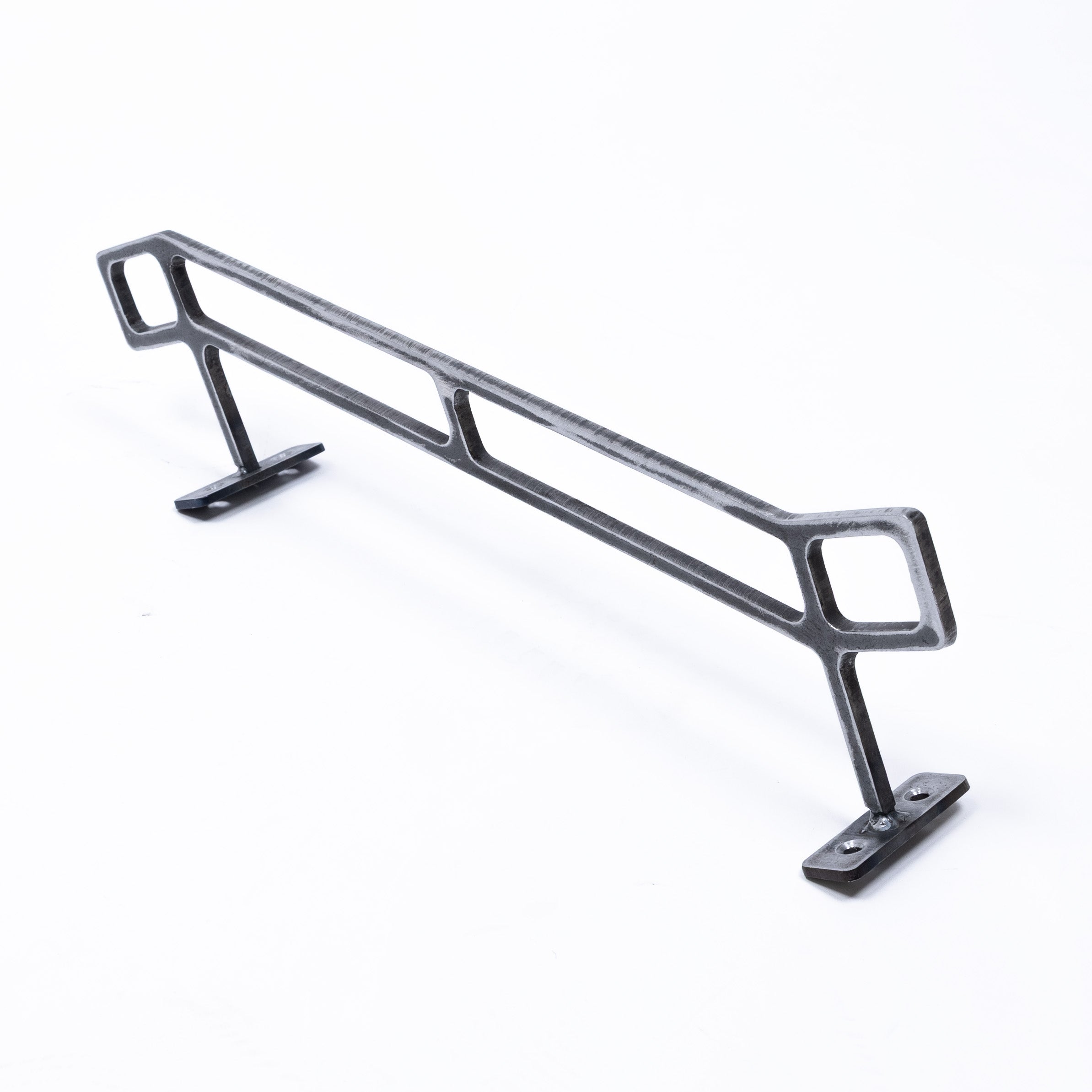 GrindRight 10 Stair Downrail Kink Square Fingerboard Rail - Raw