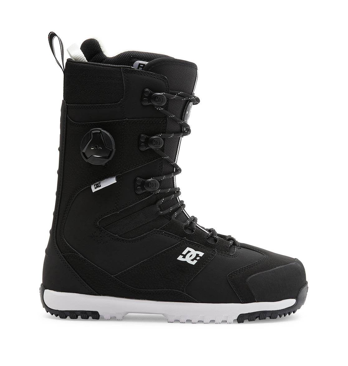 Black/White Premier Hybrid DC Snowboard Boots