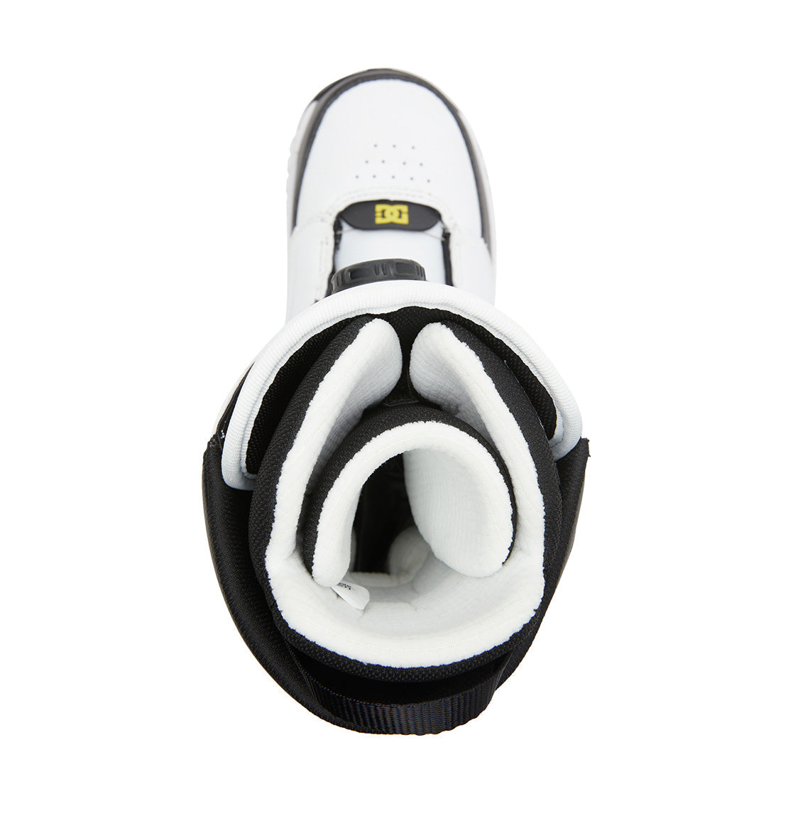 White/Black 2025 Control DC Snowboard Boots Top