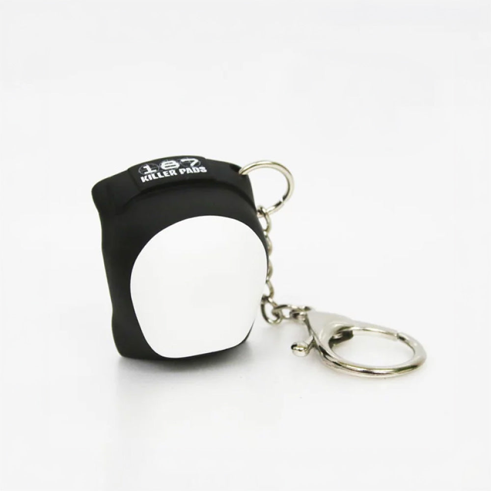 Miniature 187 skateboard kneepad keychain
