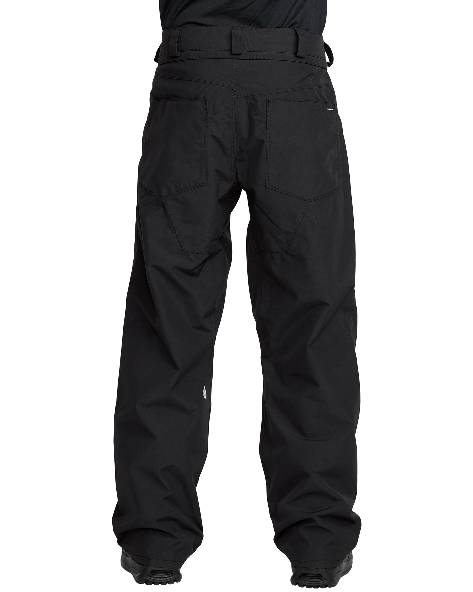 Black Nailer Volcom Snow Pants Back