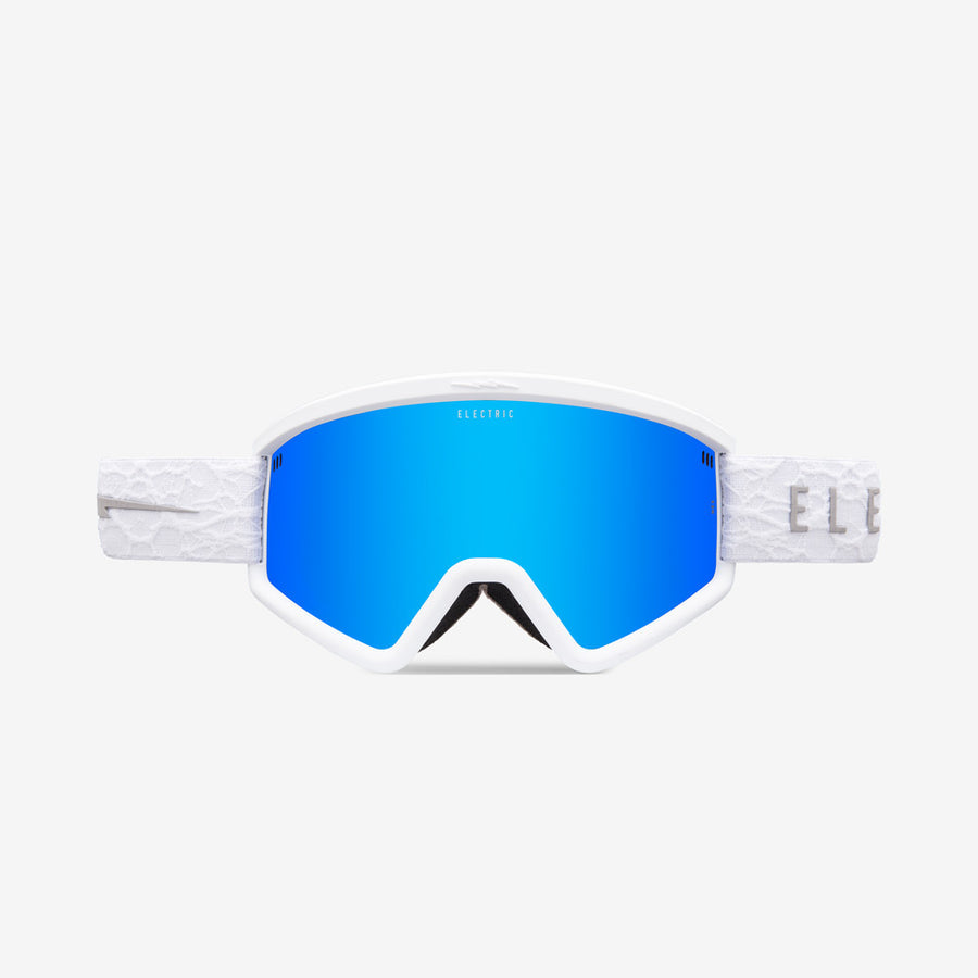 Matte White Neuron Hex Electric Snow Goggles Front