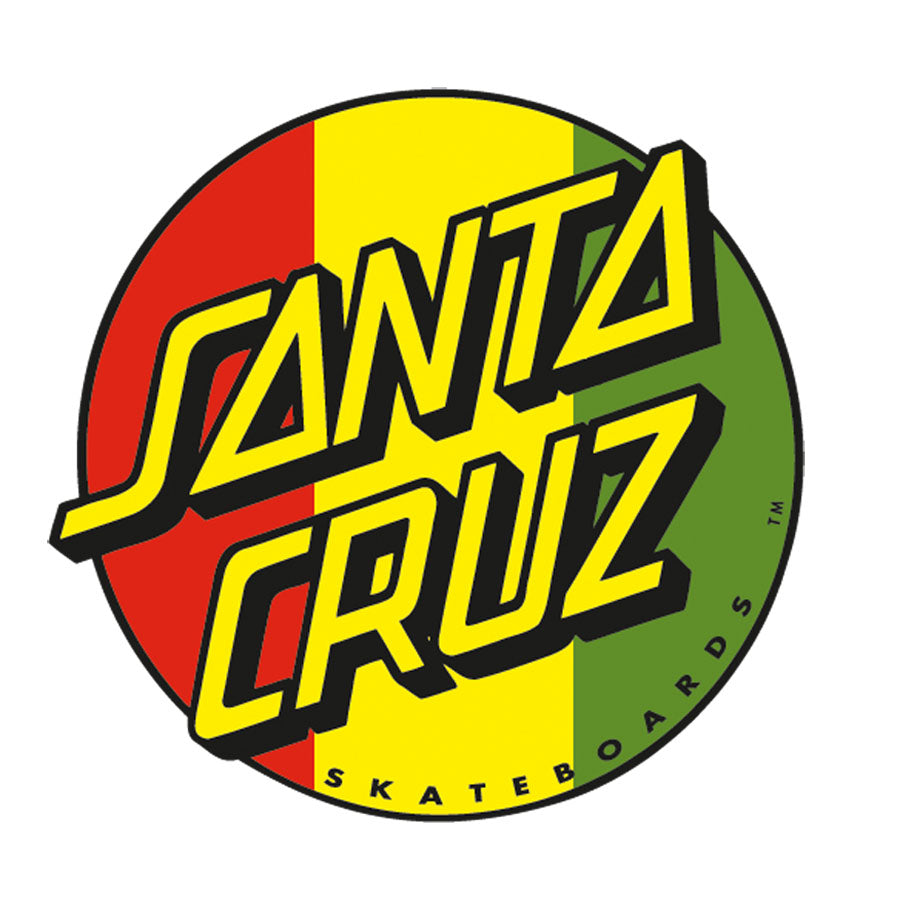 Santa Cruz Rasta Dot 3" Skateboard Sticker