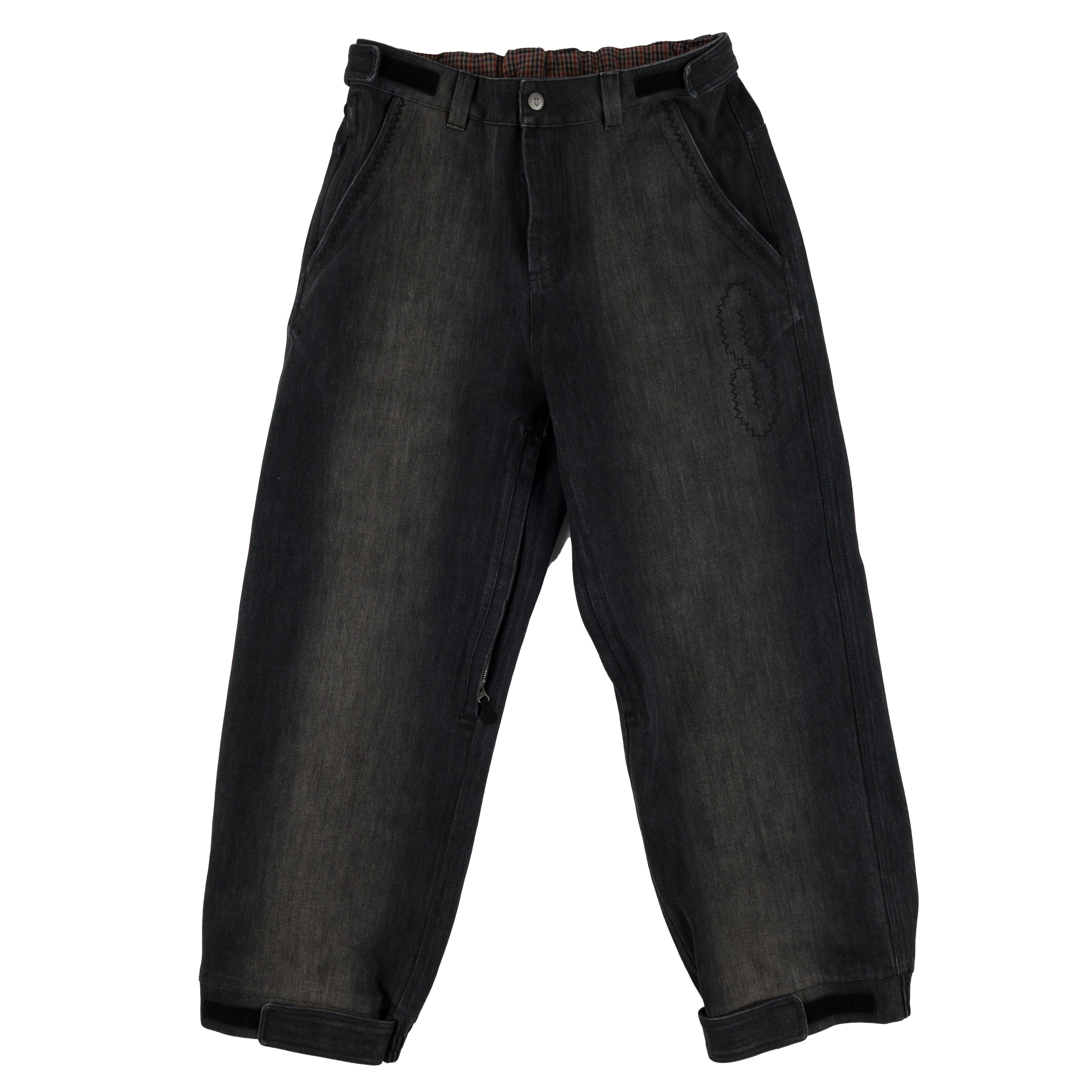 Black Denim 3 Ply Souvenir Snow Pants