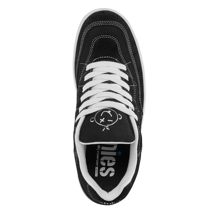 Black/White Snake Etnies Skate Shoe Top