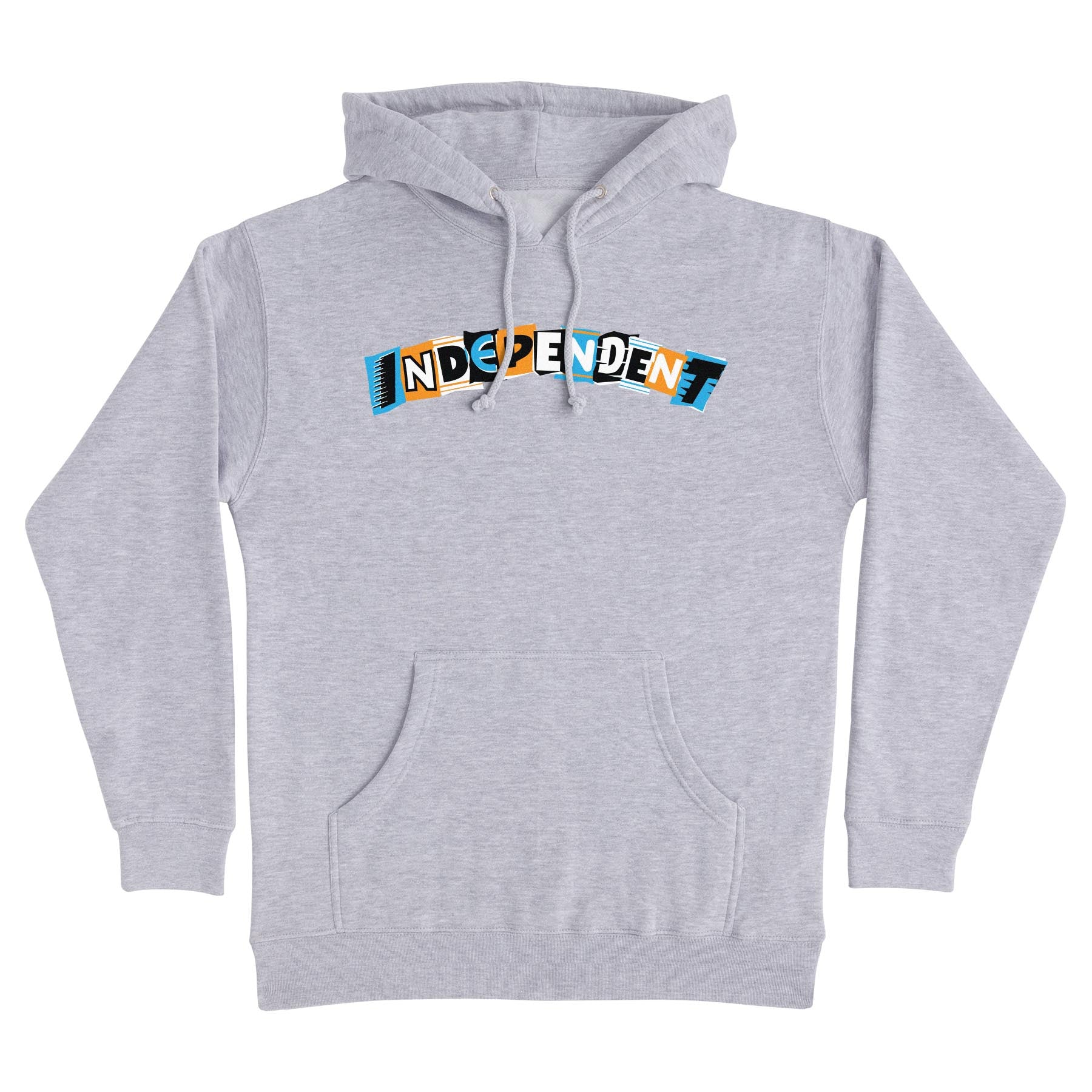 independent lance mountain ransom pullover hoodie grey front