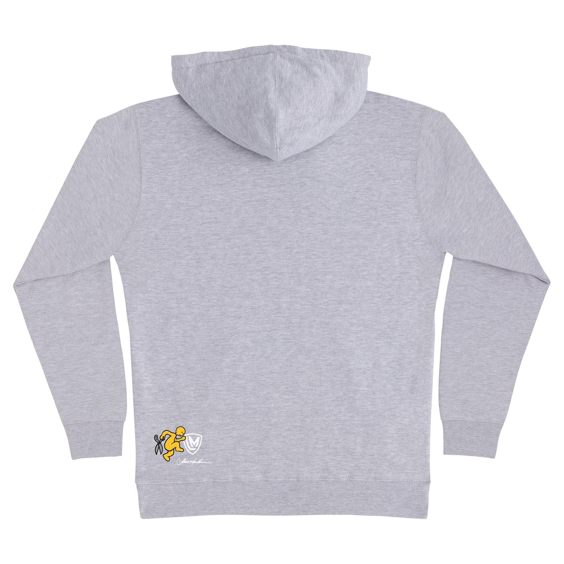 independent lance mountain ransom pullover hoodie grey back