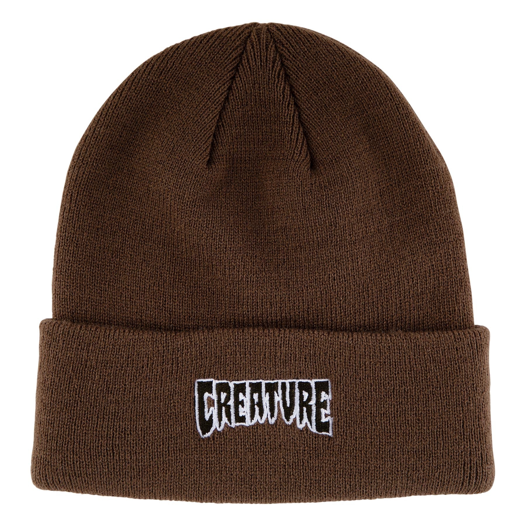 Dark Brown Outline Creature Beanie