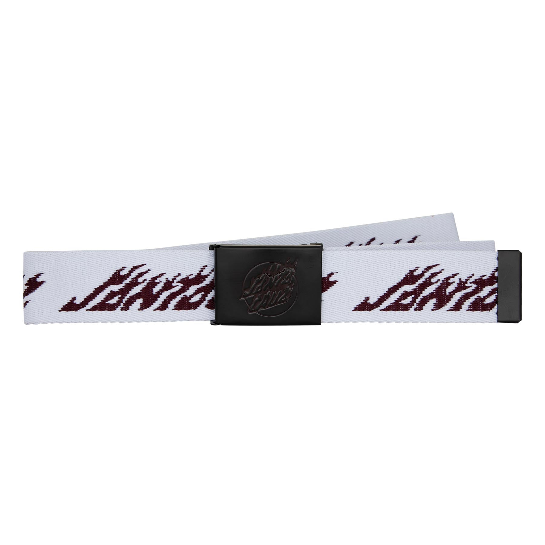 White Flame Dot Strip Santa Cruz Belt