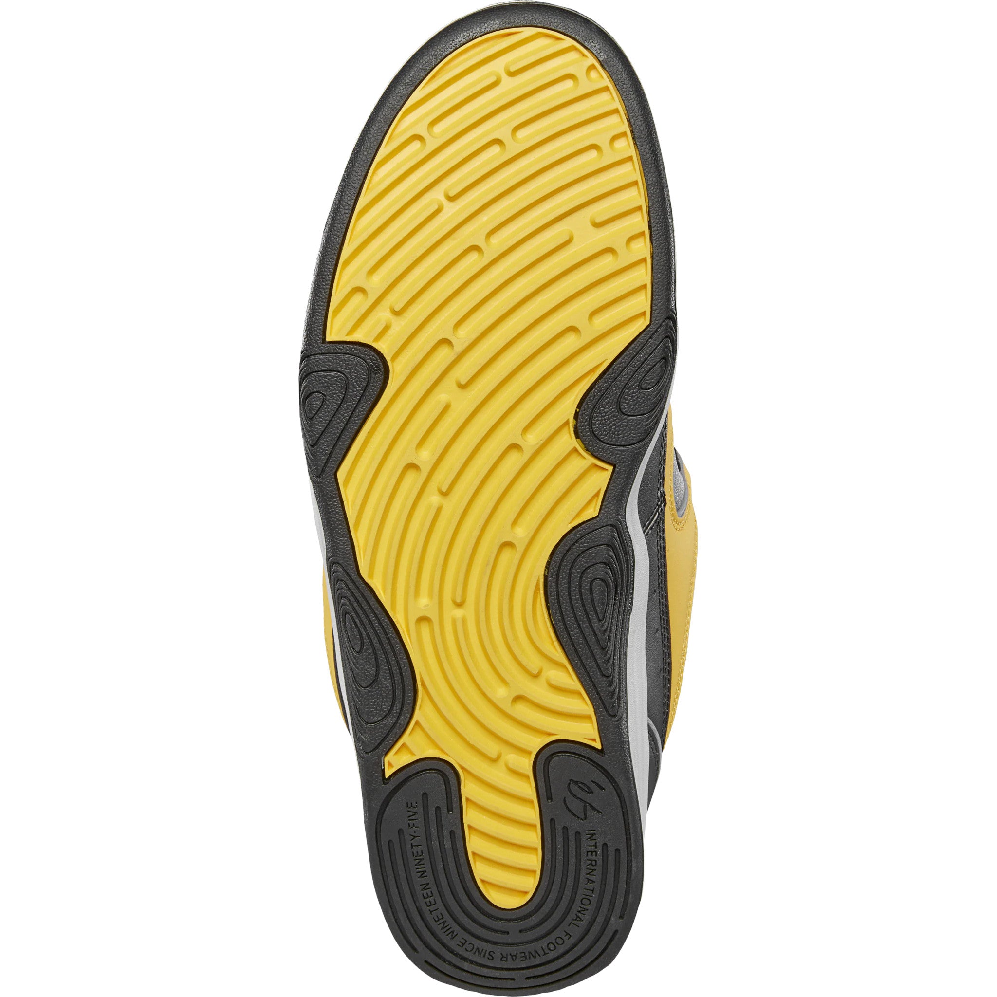 Black/Yellow Two Nine 8 eS Skate Shoe Bottom