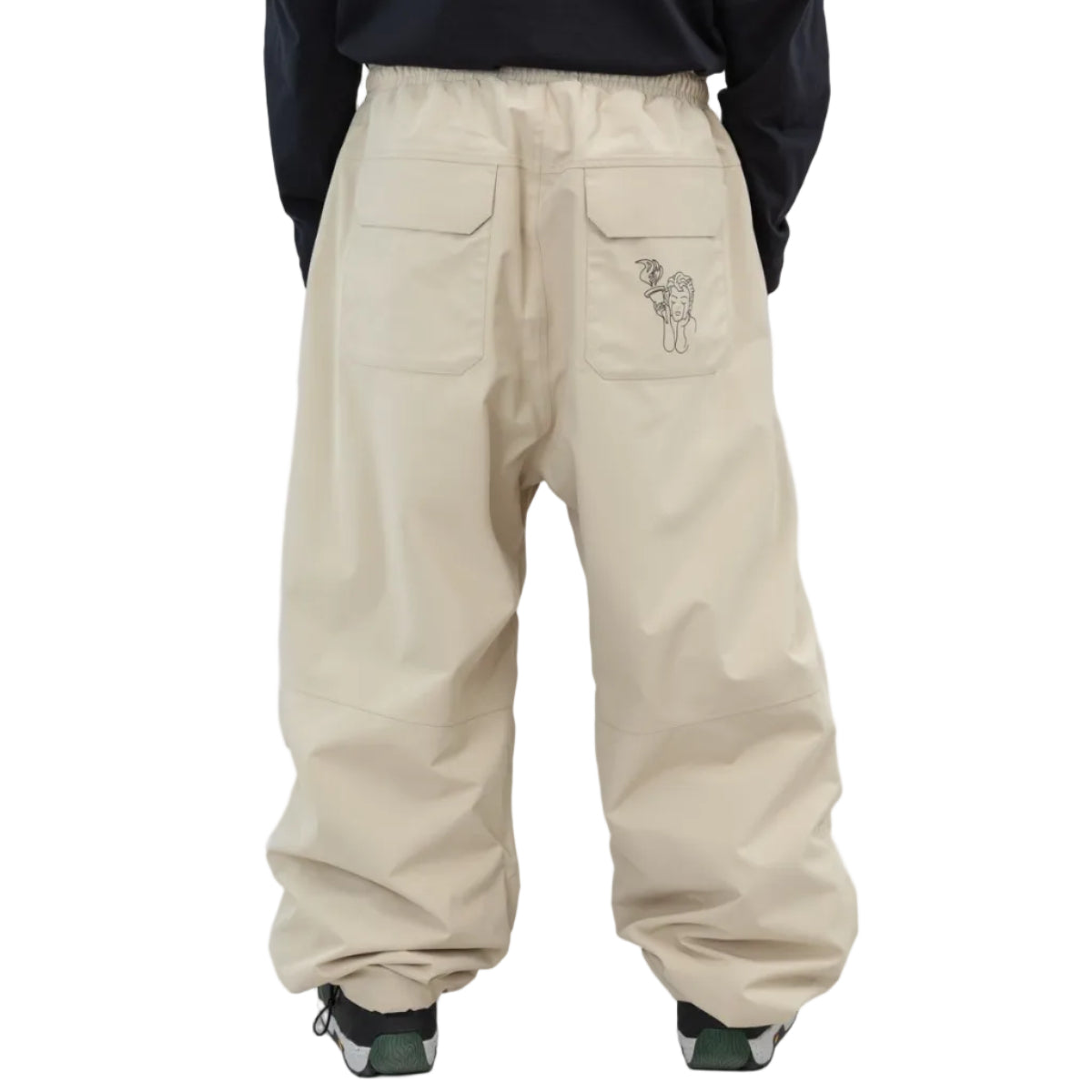 Beige Beyond Medals Park Pants Back