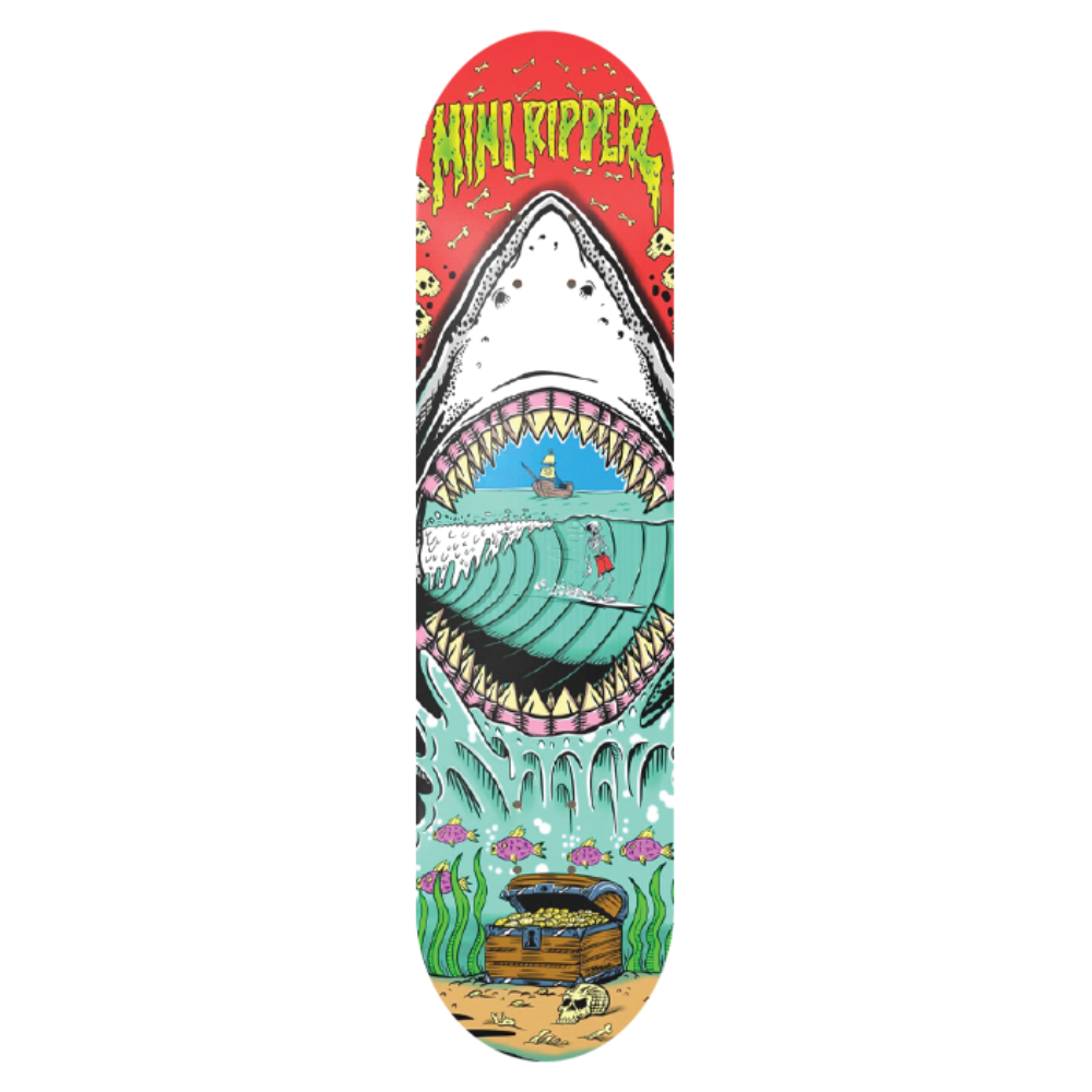 Mini Ripperz Kids Shark Gnar Skateboard Deck