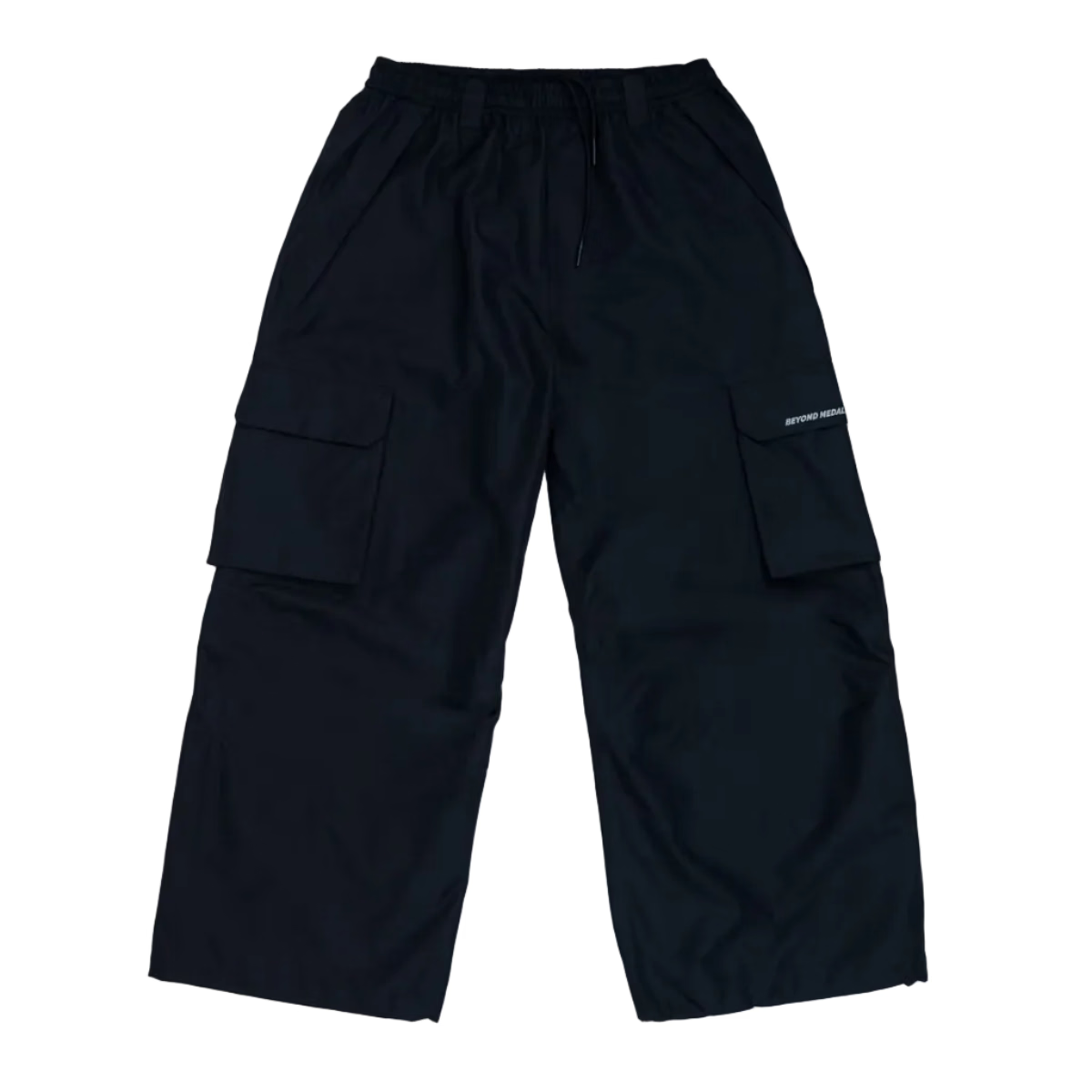 Black Beyond Medals Cargo Park Pants