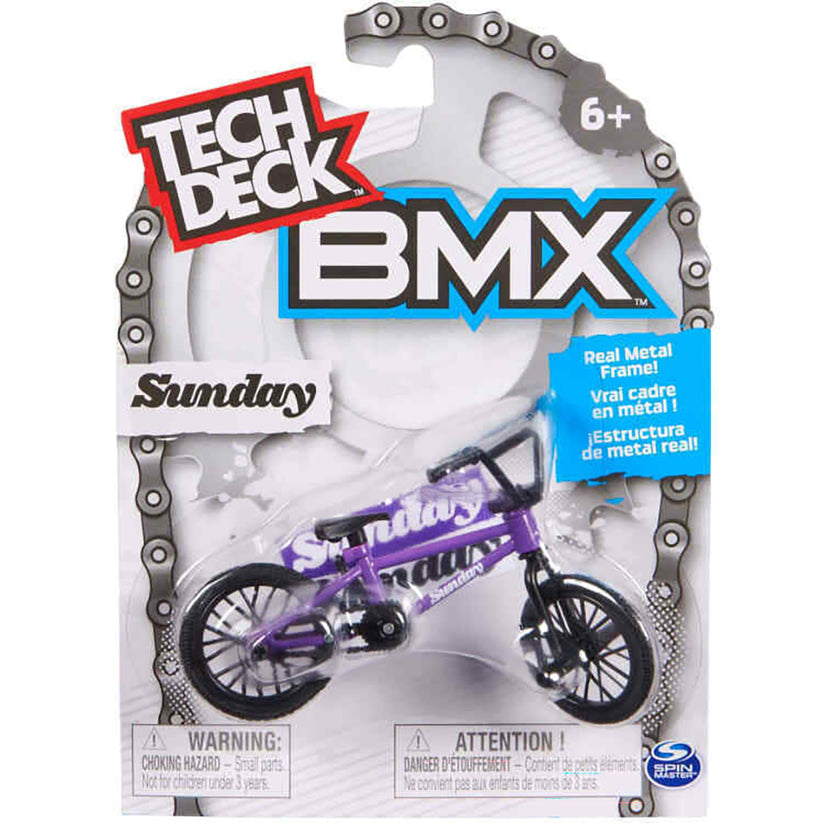 Purple Sunday Finger BMX Tech Deck Bike