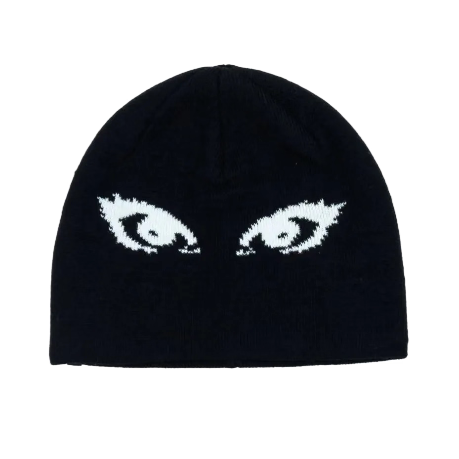 Beyond Medals Jacquard Eyes Beanie - Black