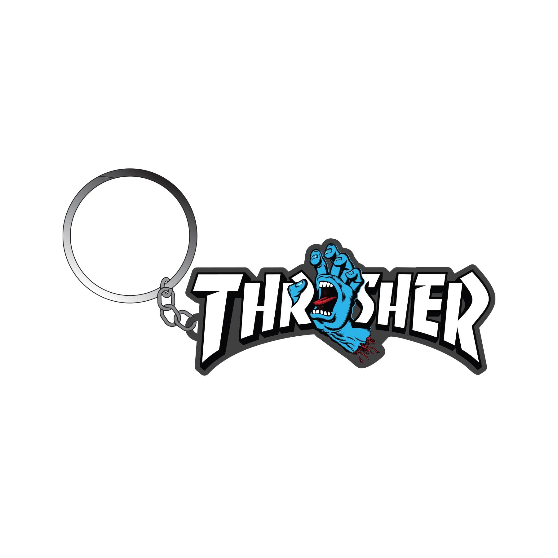 Thrasher Screaming Logo Santa Cruz Key Chain