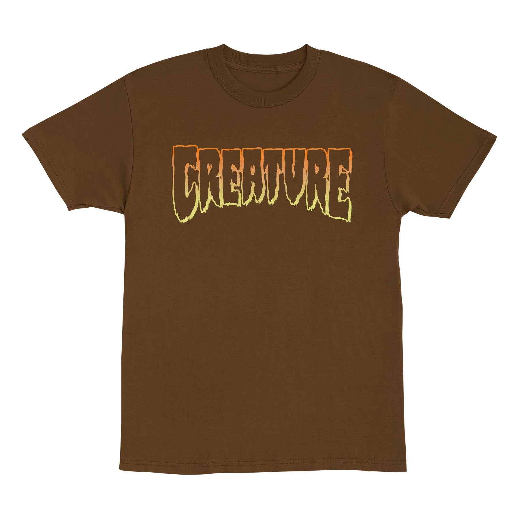 Brown Outline Logo Creature T-Shirt