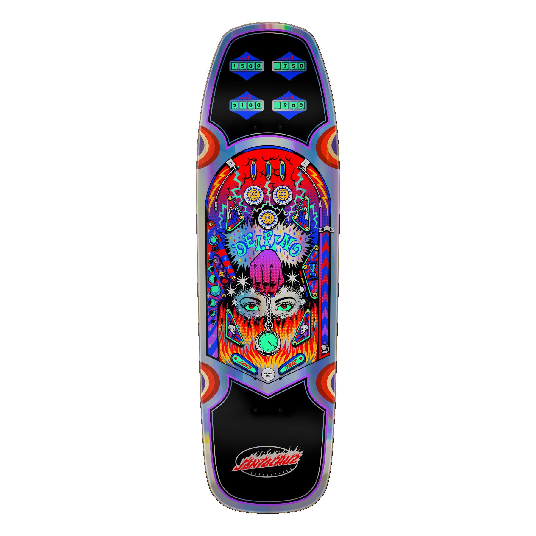 Fabiana Delfino Pinball Santa Cruz Shaped Deck