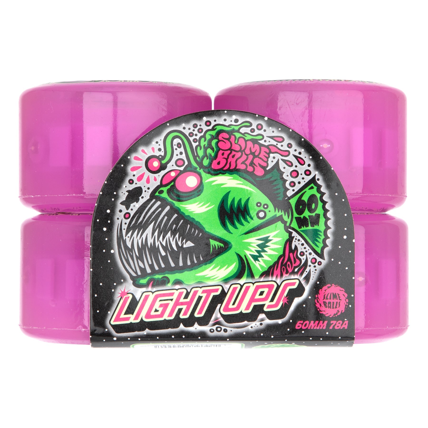 Purple 78a Slime Balls OG Slime Angler Light Ups Wheels