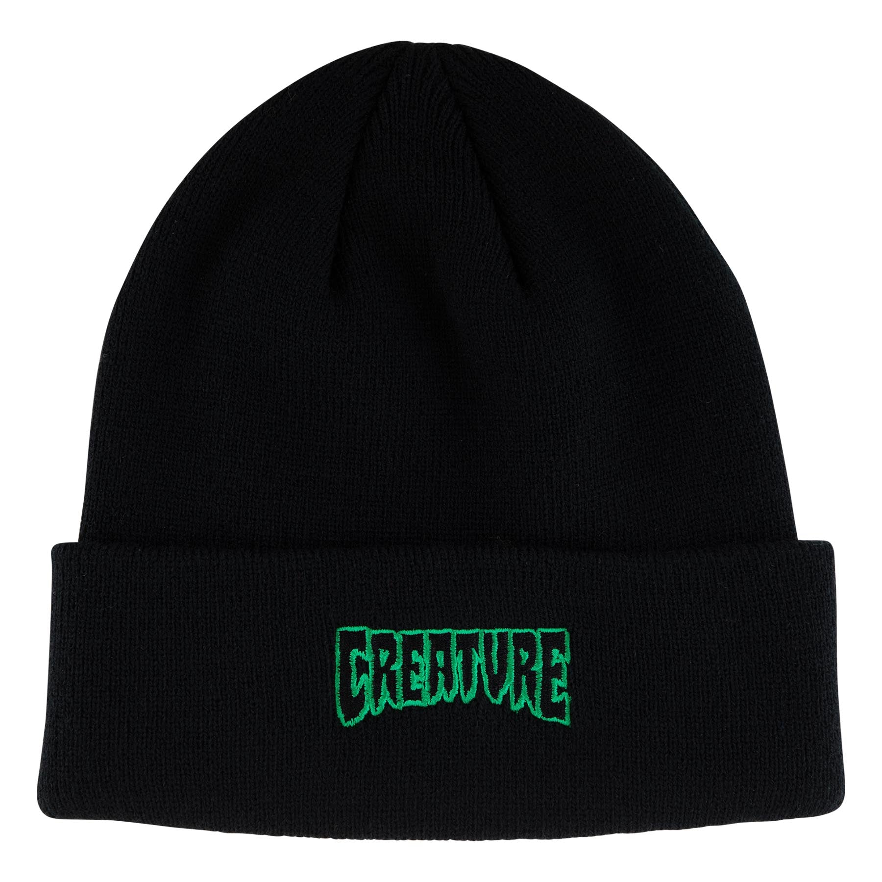 Black Outline Creature Logo Beanie