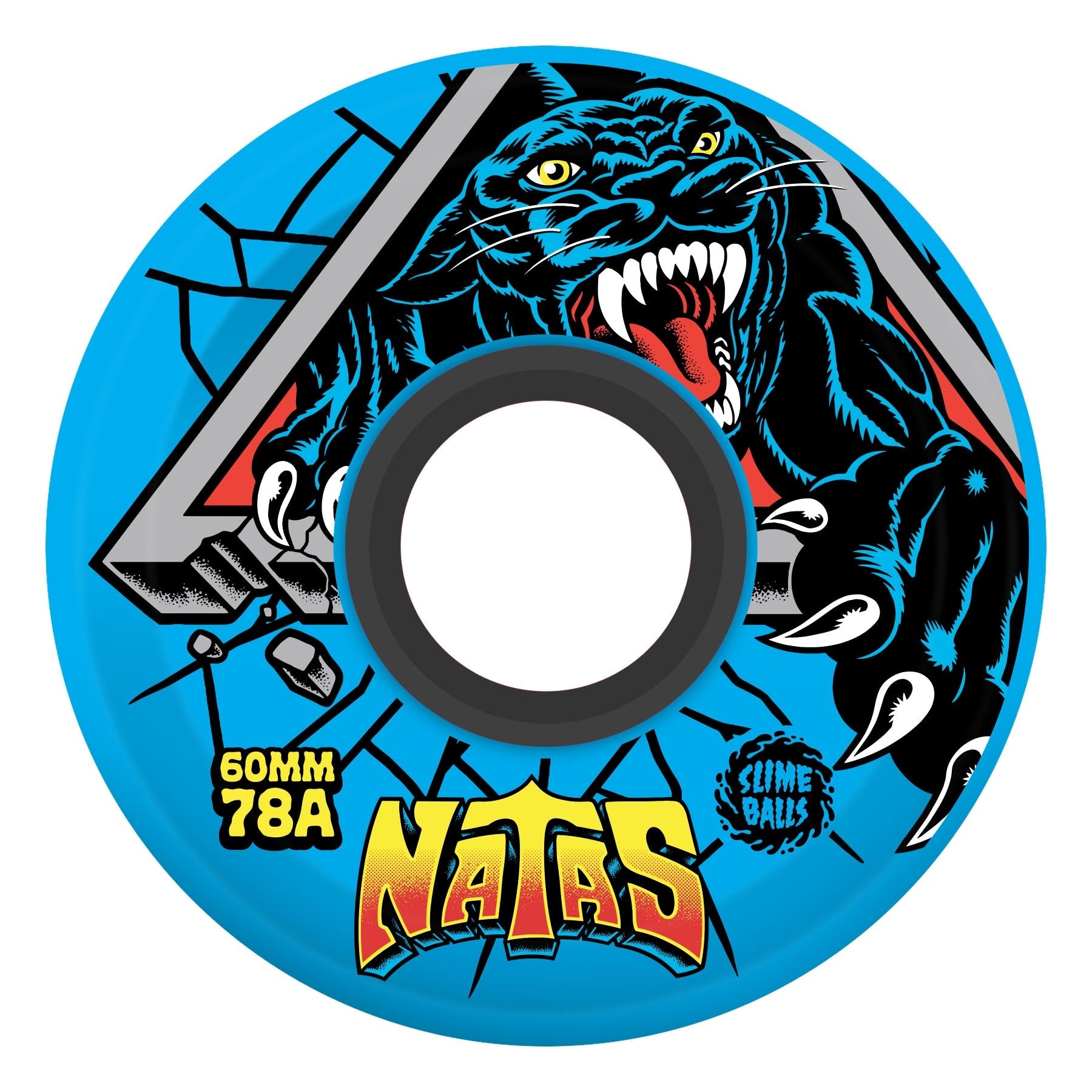 Slime Balls 78a Natas Reissue Slime Blue Skateboard Wheels