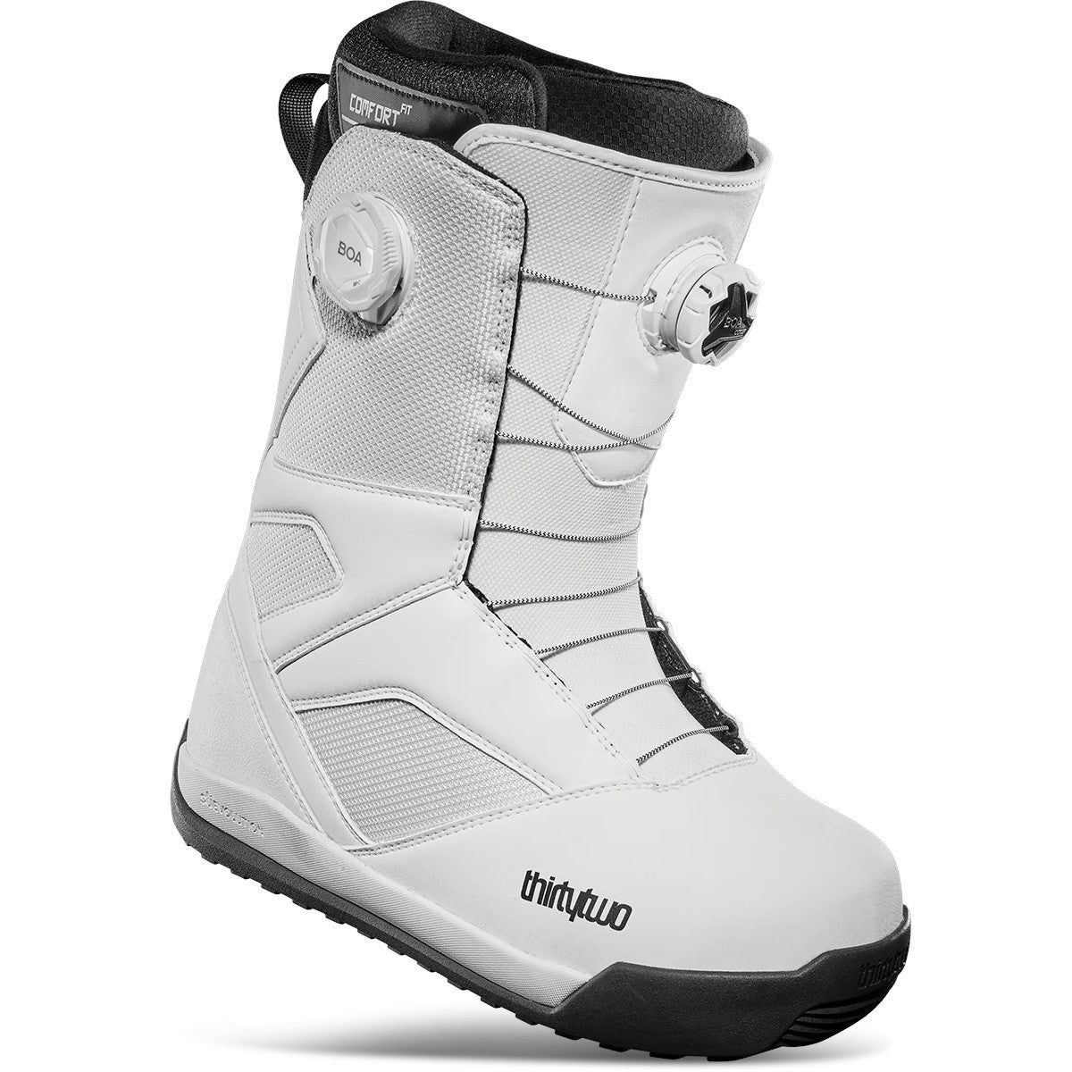 2025 White/Black STW Double BOA Thirtytwo Snowboard Boots