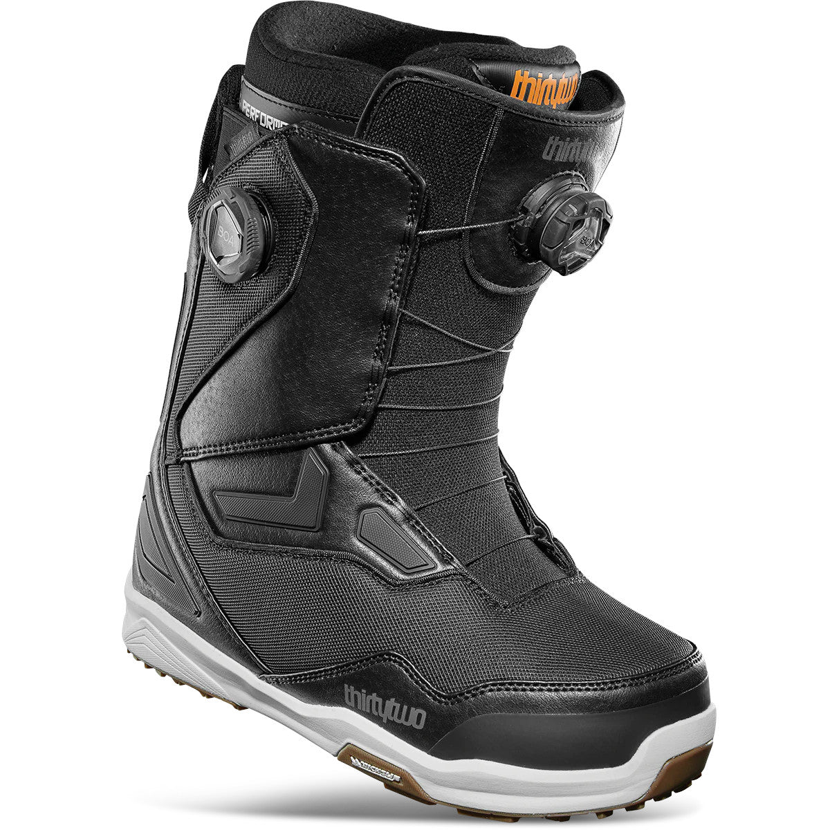 Black/White/Gum TM-2 Double BOA Thirtytwo Snowboard Boots