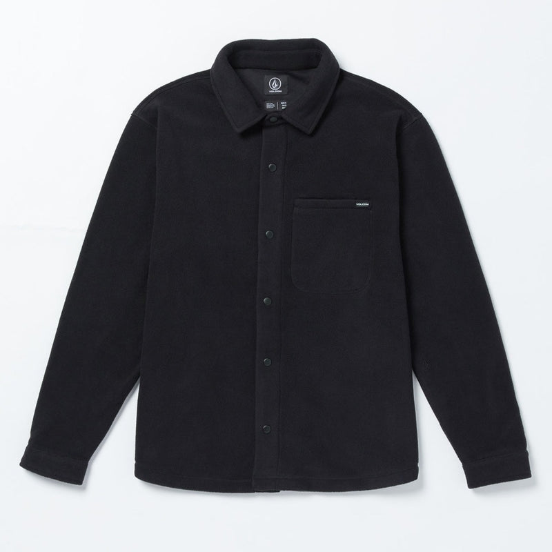 Black Light Long Sleeve Bowered Volcom Shirt