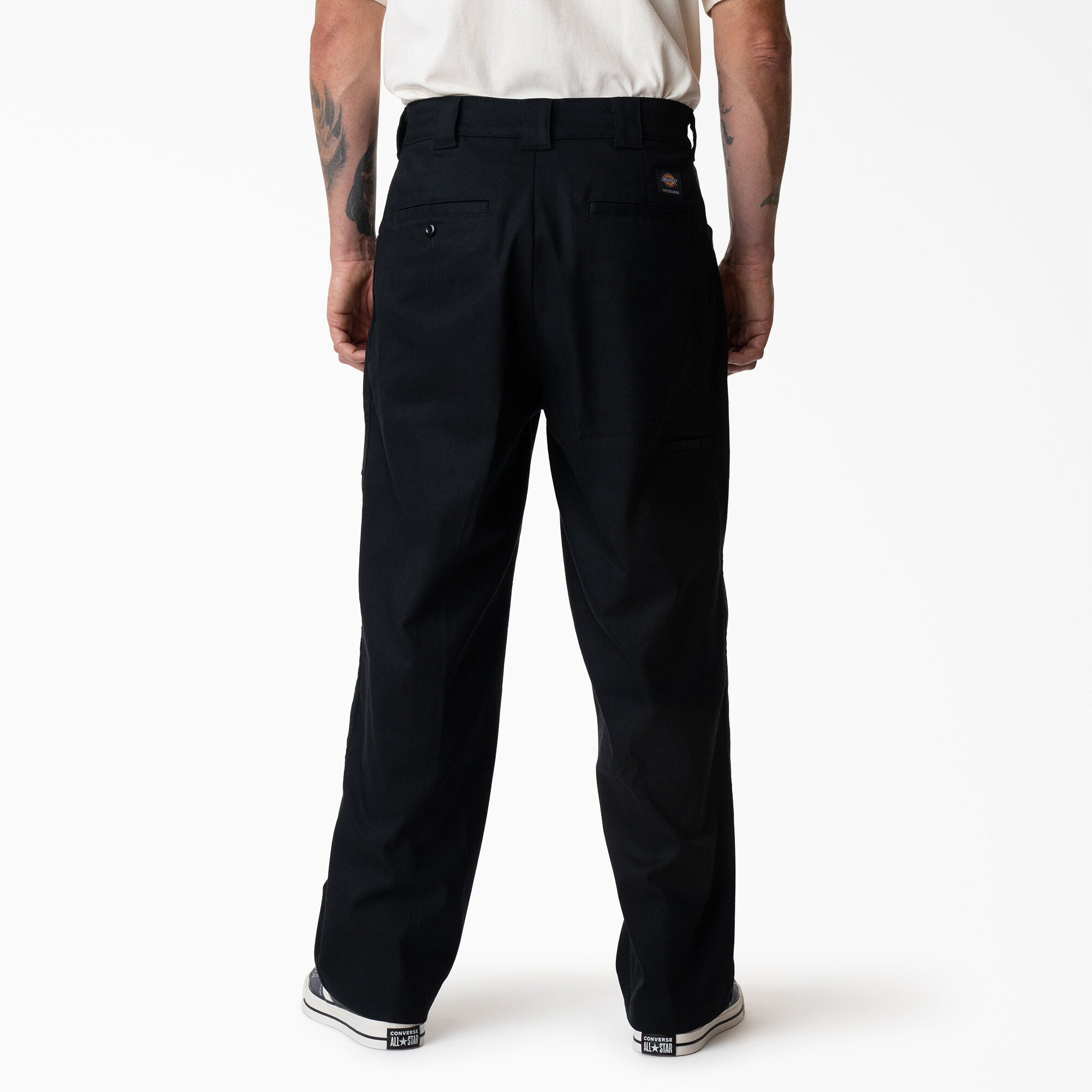 Black Mike Anderson Loose Fit Dickies Work Pants back