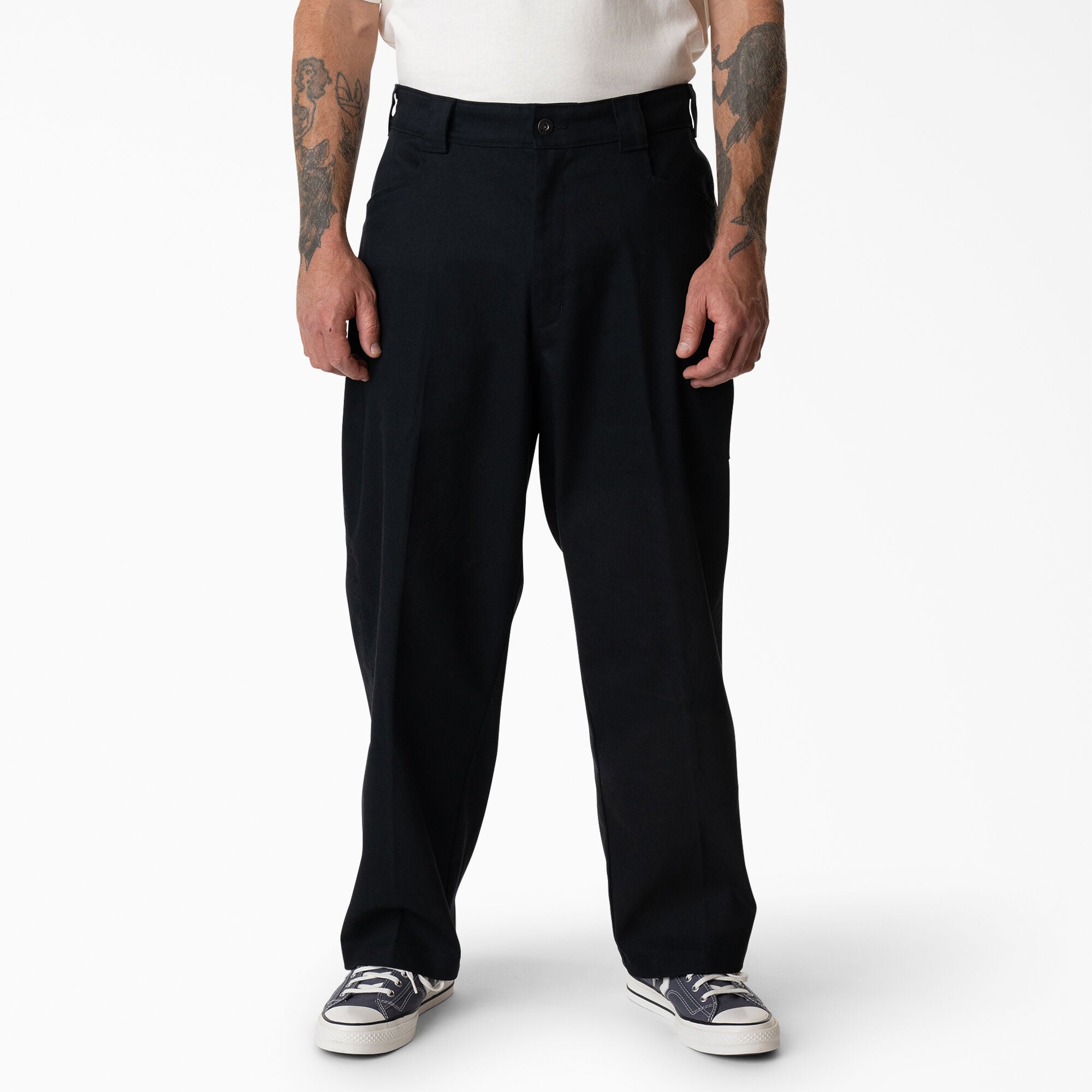 Black Mike Anderson Loose Fit Dickies Work Pants