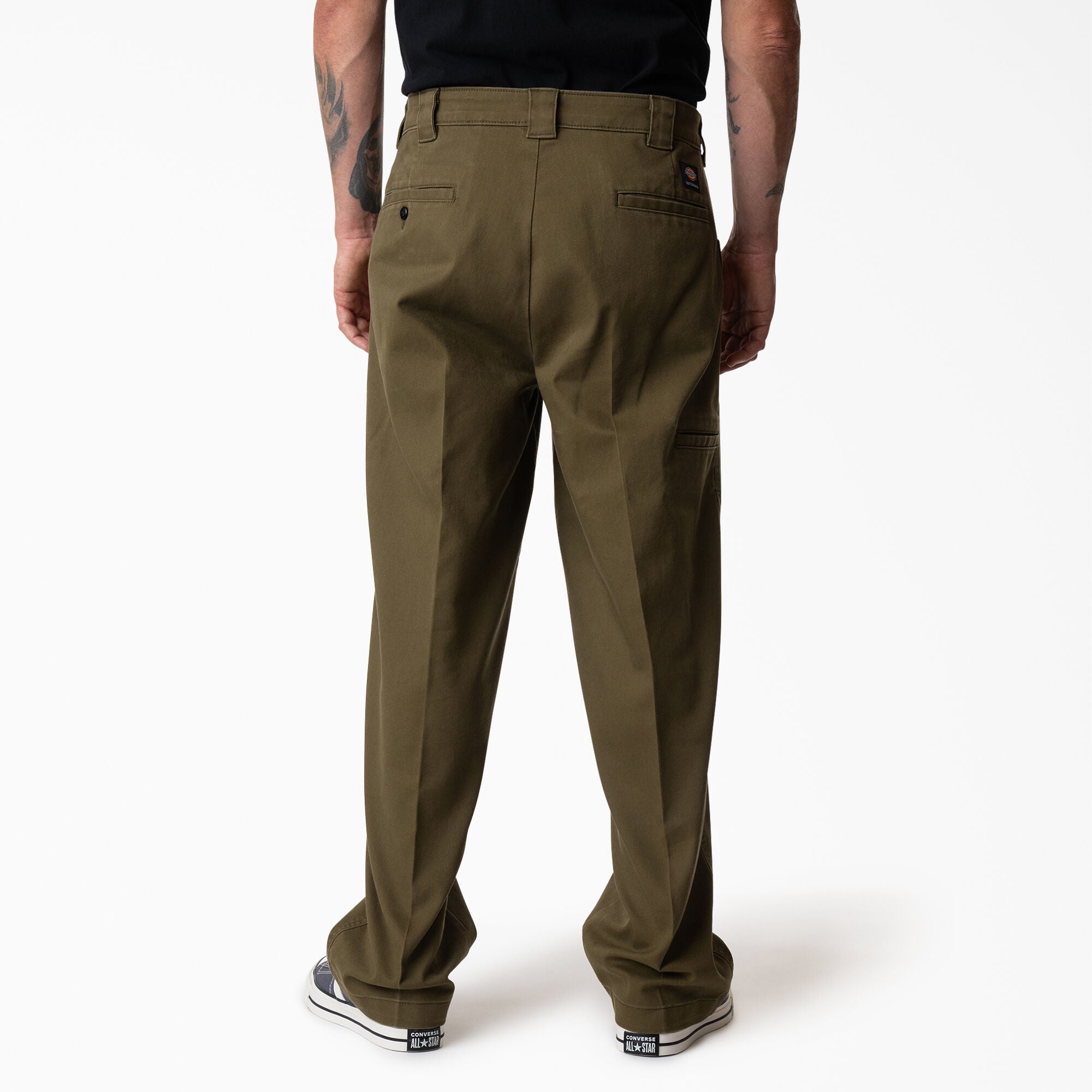 Dark Olive Mike Anderson Dickies Work Pants Back