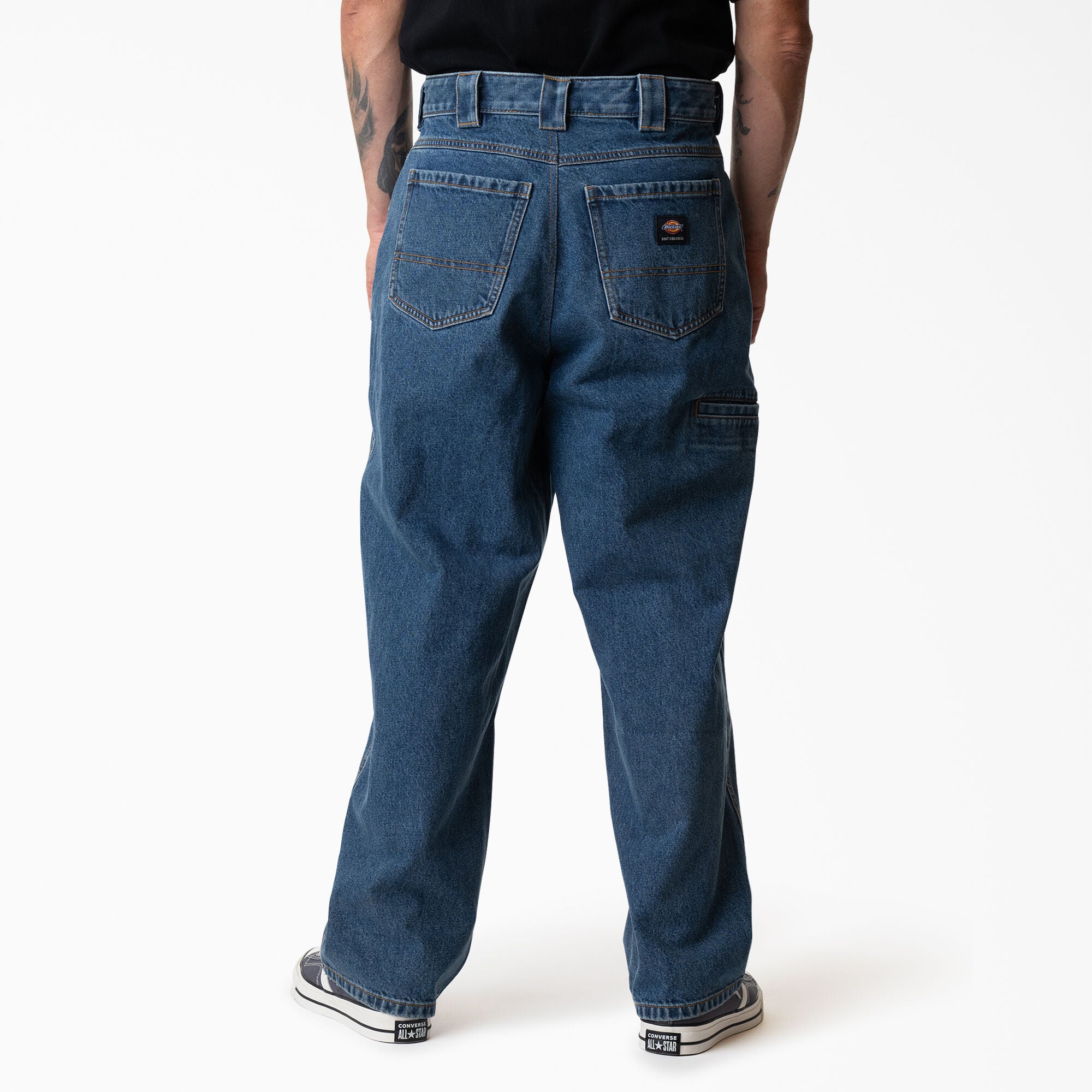 Mike Anderson Loose Fit Blue Jean Dickies Pants Back