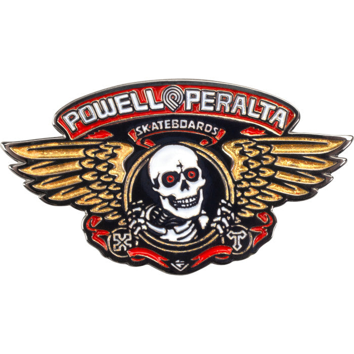 Red/Metallic Gold Winged Ripper Powell Pin